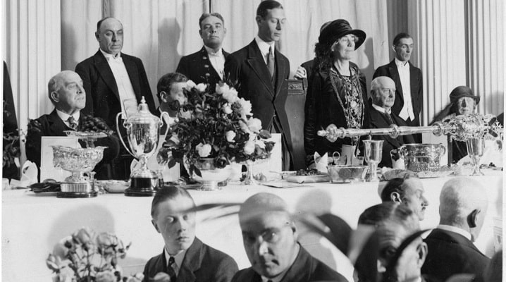 The Duke of York attending the Oyster Feast in Colchester, 1924